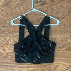 Cris cross black top